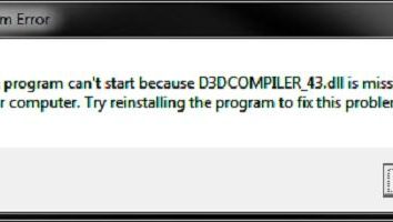 d3dcompiler_43.dll – che cosa è questo file?