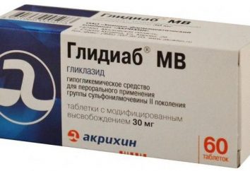 Il farmaco "Glidiab MV": istruzioni per l'uso, vero e proprio