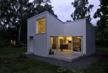projeto da casa no estilo do minimalismo