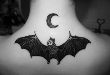Bat – tatuaż jasne osoby