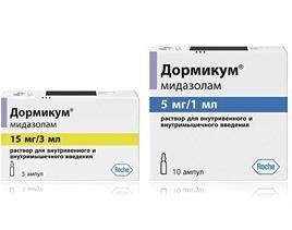 Ansiolíticos e sedativos "Dormicum": Instruções para uso
