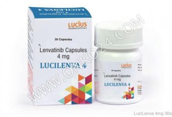 "Lenvima", 10 mg, (lenvatinib) analogi narkotyków. Gdzie kupić taniej „Lenvima”?