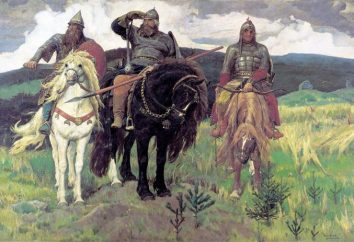 Komposition auf dem Gemälde "Bogatyri" Vasnetsov. Geschichte und Beschreibung