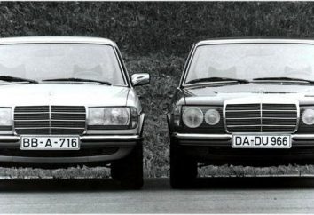 Modelos "Mercedes" (Mercedes) por anos