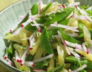Salada de rabanete: a receita para a receita