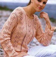 Knitting: pullover traforato