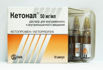 Il farmaco "Ketonal" (iniezioni): istruzioni per l'uso