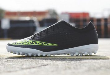 botas de fútbol de empresa "Nike": ciempiés y sus características