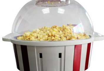 Popcornmaschine: Beschreibung, Daten, Berichte