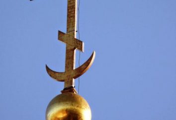 Crescent auf dem orthodoxen Kreuz, Symbol Erklärung