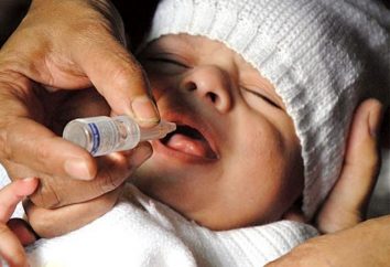 gotas de pólio: efeitos colaterais, complicações, contra-indicações