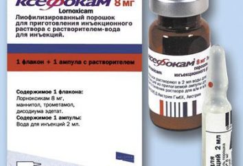 Medicine "Ksefokam" (iniezioni): istruzioni per l'uso, indicazioni, controindicazioni