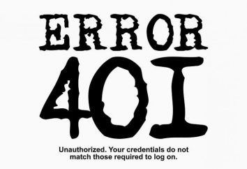 Erro 401, ou com problemas de autorização