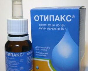 Se a medicação é permitido "Otipaks" para as crianças?