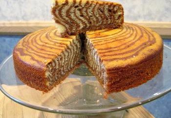 Cake "Zebra" – ein Dessert gestreift