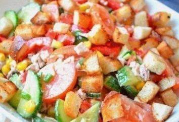 Salat „Edelweiss“ mit Huhn und anderen Zutaten