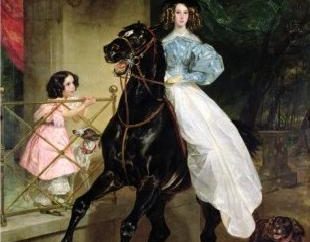 K. Bryullov „Reiterin“ – ein Meisterwerk der russischen Malerei der Epoche der Romantik