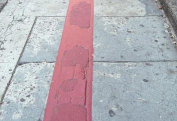 Die rote Linie der Straße – das ist eine rote Linie auf den Straßen …: Abstand, Breite und Rand