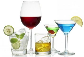Cocktail de vidro: tipos, nomes, fotos