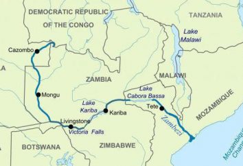 Modo de Zambezi. Donde el río desemboca en el Zambezi?