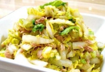 Salade de chou chinois au thon. De nombreuses recettes délicieuses