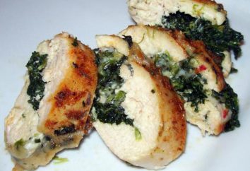 Pollo con spinaci: i metodi di preparazione e la loro descrizione dettagliata