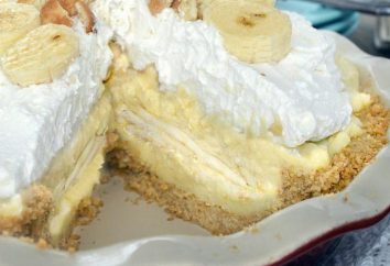 Cómo cocinar el pastel de crema de plátano esponja