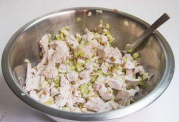 Salade de céleri et le poulet et les pommes: la recette. Comment faire cuire une délicieuse salade de céleri?