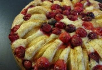 Como assar um bolo com cranberries e maçãs? receitas