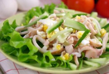 Rezept Salat von Squid mit Ei. Delicious Salat mit Calamari