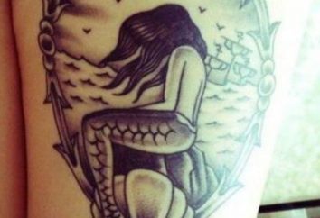 "Sereia" do tatuagem. Descrição e valor