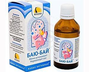 Gocce "Bayu-bai" – un ottimo rimedio per l'insonnia infantile!
