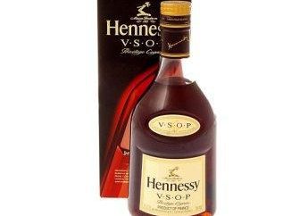 Cognac "Hennessy VSOP": fotos, descrição