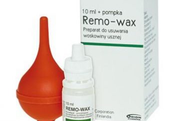 Krople „Remo-wax”: opinie, instrukcje, stosowania u dzieci, analogi narkotyków
