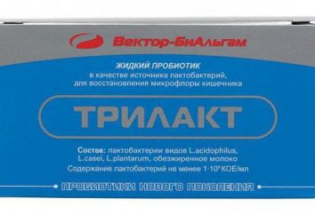 A droga "Trilakt": instruções de uso, bens