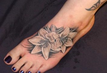 Tatuaggio sul piede: bella, sexy, provocante