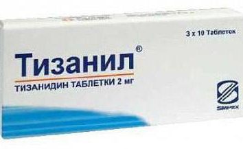 Il farmaco "Tizanil": istruzioni d'uso, analisi e revisioni