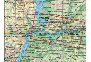 Togliatti – qué área? Togliatti en el mapa de Rusia