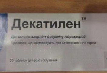 "Dekatilen": istruzioni per l'uso del farmaco