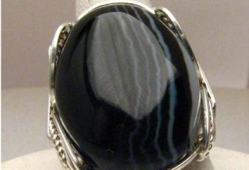 Negro Onyx (piedra). propiedades minerales