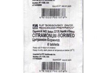 Das Medikament „tsitramon“: Zusammensetzung, unter Vorbehalt