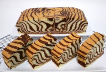 Torta de "Zebra" en multivarka – hermoso e inusual postre!