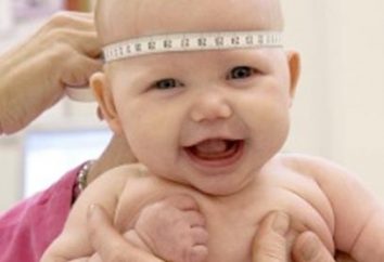 Kopfumfang des Kindes für Monate – das Kriterium der psychischen und physischen Gesundheit
