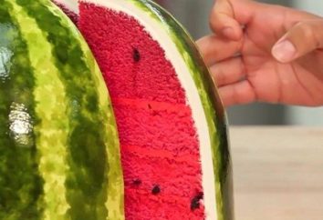 "Wassermelone" (Kuchen): ein Rezept. Wie man ein Dessert von ungewöhnlicher Form macht