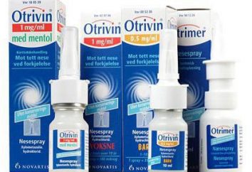 „Otrivin“ (Spray) Gebrauchsanweisungen, Zusammensetzung, Beschreibungen und Bewertungen