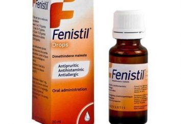 A droga "Fenistil" (cai para crianças) – a salvação de alergias!