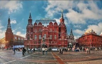 Piazza Manezh nel centro di Mosca