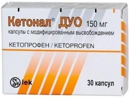 Lek "Ketonal duo" (tabletki). Instrukcje użytkowania