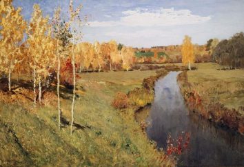 Malowidła malarstwa rosyjskiego: Lewitan, "Złota Jesień". Opis malarstwa