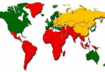 Clasificación de los países en términos de desarrollo económico del mundo, en términos de población, la clasificación geográfica de los países